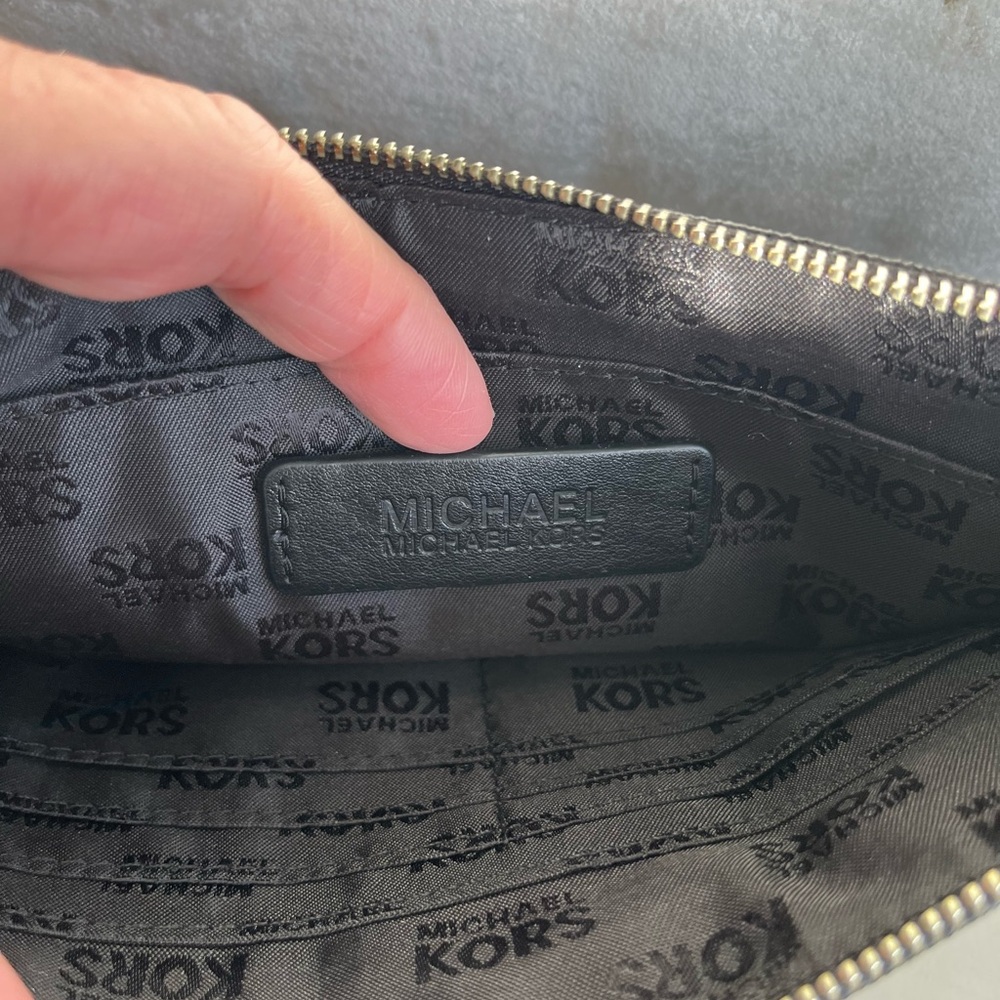 Michael Kors Black Textured Clutch - Picture 6 of 6